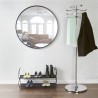 Miroir HUB Large Rond Bord Caoutchouc Noir Diam 91 cm Umbra