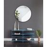 Miroir HUB Large Rond Bord Caoutchouc Noir Diam 91 cm Umbra