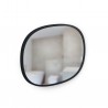 Mirror HUB Oval Black Rubber Frame Medium 45 X 61 cm Umbra