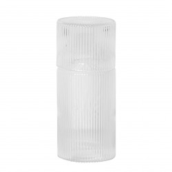 Carafe et Verre Ripple Small Clear Empilable 0,5 L Ferm Living