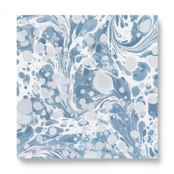 Serviettes de Table en Papier Marbling Dusty Blue Ferm Living