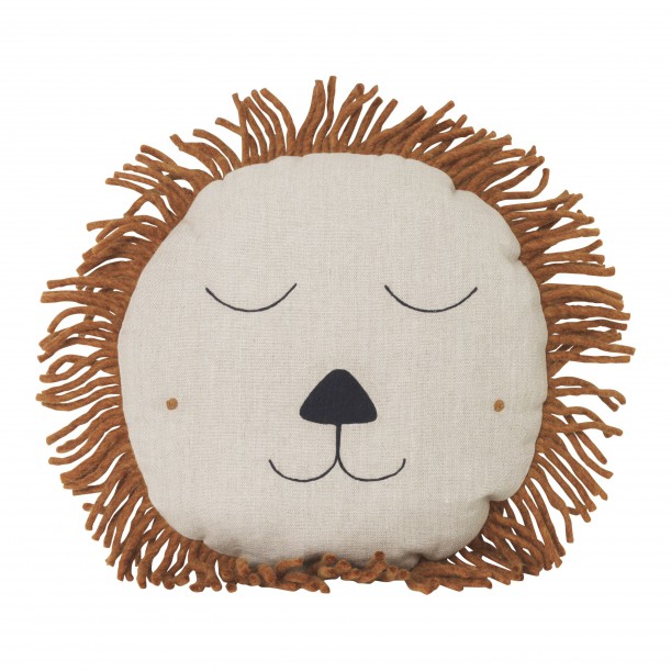 Coussin Safari Lion Naturel Ferm Living