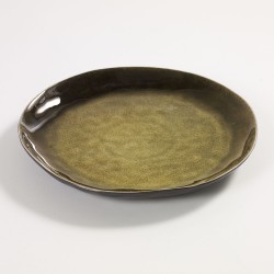 Assiette Ronde Pure Céramique Verte Diam 28 cm Serax