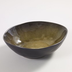Oval Bowl Pure Green Ceramic Medium L 20 x 17 cm Serax