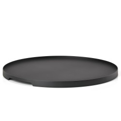 Tray Single Round Black Metal Diam 35 cm Zone Denmark