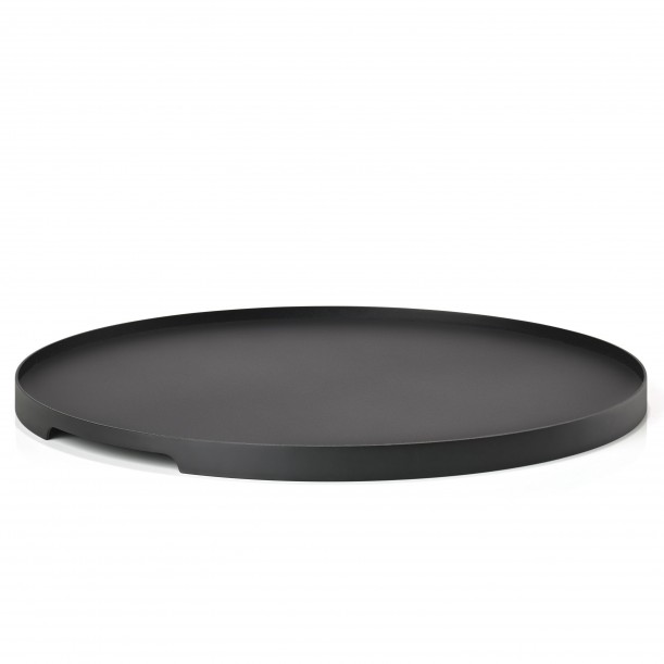 Plateau Rond Single Noir Métal Diam 35 cm Zone Denmark