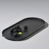 Tray Single Oval Black Metal Medium 35 x 16 cm Zone Denmark