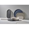 Tray Single Oval Warm Grey Metal Large 35 x 23 cm Zone Denmark