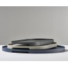 Tray Single Oval Warm Grey Metal Large 35 x 23 cm Zone Denmark