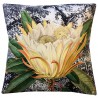 Velvet Cushion Yellow Protea 50 x 50 cm Vanilla Fly