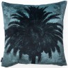 Velvet Cushion Blue Palm 50 x 50 cm Vanilla Fly
