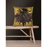 Velvet Cushion Mustard Palm 50 x 50 cm Vanilla Fly