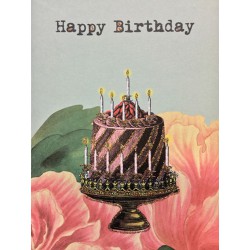 Greeting Card Happy Birthday 9 x 13 cm Vanilla Fly