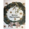 Greeting Card Merry Christmas Crown 9 x 13 cm Vanilla Fly