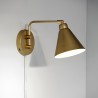 Wall Lamp Brass Game Small pivot arm House Doctor