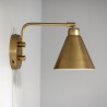 Wall Lamp Brass Game Small pivot arm House Doctor