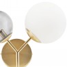 Opal Brass Twice White and Grey Wall Lamp House Doctor