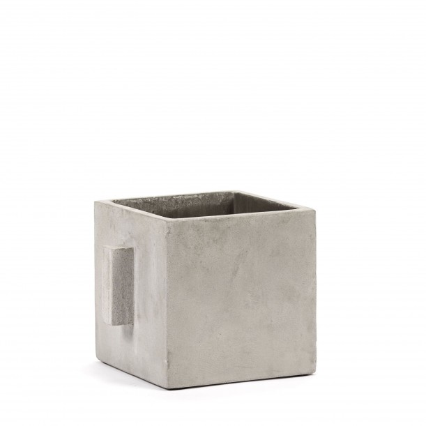 Cubic Concrete Pot Marie Light Grey 17 x 17 x 17 cm Serax