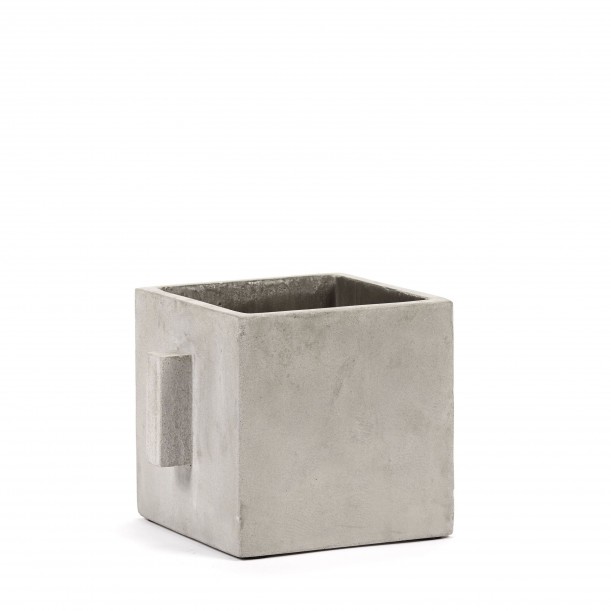 Pot Béton Cubique Marie Gris Clair 17 x 17 x 17 cm Serax