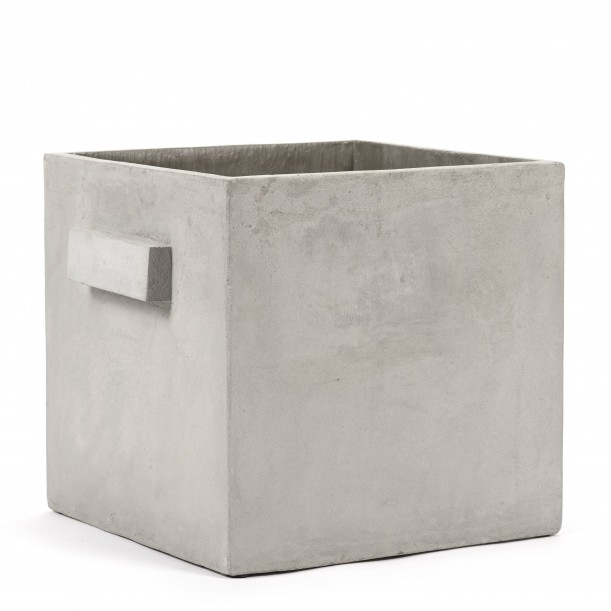 Cubic Concrete Pot Marie Light Grey 33 x 33 x 31 cm Serax