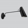 Birdy Long Wall Lamp All Black Metal Northern