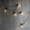 Light Chain Black 10 Long Led Bulbs House Doctor