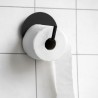 Toilet Paper Holder Text Black Metal House Doctor
