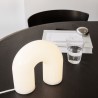 Table Lamp Vuelta White opal Glass and Brass base Ferm Living