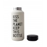 Bouteille Thermos Blanche Kiss 0,5 Litre Design Letters