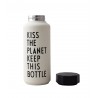 Thermos Bottle White Kiss 0,5 Liter Design Letters