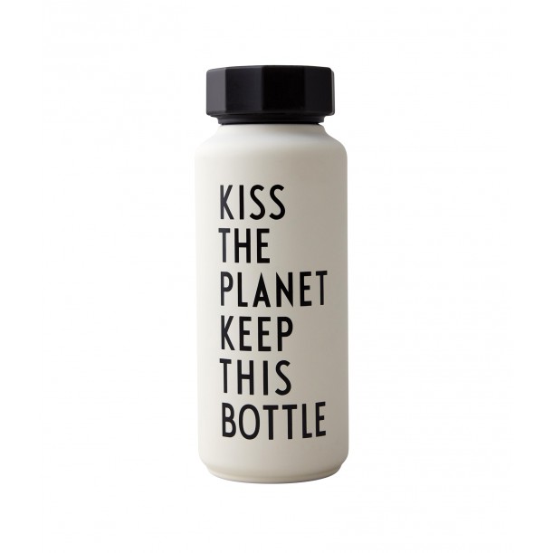 Thermos Bottle White Kiss 0,5 Liter Design Letters