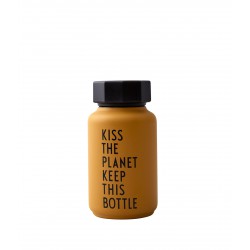 Bouteille Thermos Moutarde Kiss The Planet 0,33 Litre Design Letters