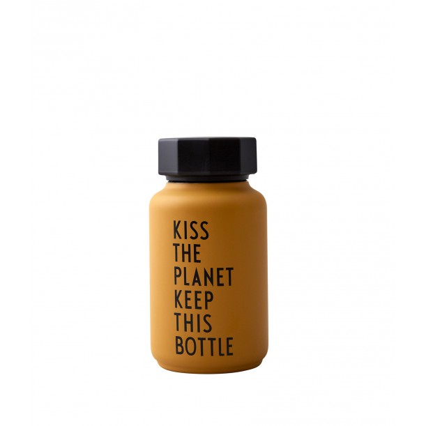 Bouteille Thermos Moutarde Kiss The Planet 0,33 Litre Design Letters