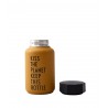 Bouteille Thermos Moutarde Kiss The Planet 0,33 Litre Design Letters