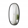 Miroir HUB Large Ovale Bord Caoutchouc Noir 61 X 91 cm Umbra