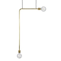 Lampe Suspension Essential KVG Hight Noire 54 x 110 cm Serax