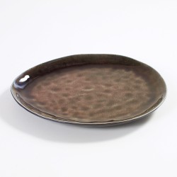 Oval Plate Pure Green Ceramic L 28 x 24 cm Serax