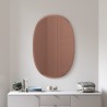 BEVY Ovale Mirror Large Beveled Edge Smoke Tinted 91 x 61 cm Umbra