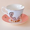 Teacup and Saucer Zebra Yvonne Ellen