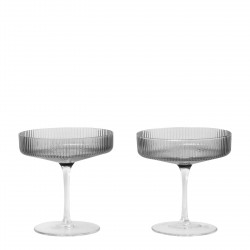 Ripple Champagne Saucer Diam 10,5 cm Set of 2 Ferm Living