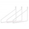 3 Vintage Brakets lacquered steel for Shelf Archiv Collection