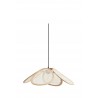 Rattan and Linen Ceiling Lamp Madam Stoltz