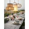 Lampe Suspension en Rotin Madam Stoltz