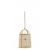 Bamboo and Linen Ceiling Lamp Madam Stoltz