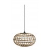 Lampe Suspension Ronde en Rotin Madam Stoltz