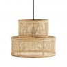 Lampe Suspension en Rotin Madam Stoltz