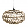 Lampe Suspension Ronde en Rotin Madam Stoltz