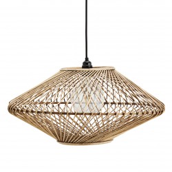 Lampe Suspension Trapèze en Bambou Madam Stoltz