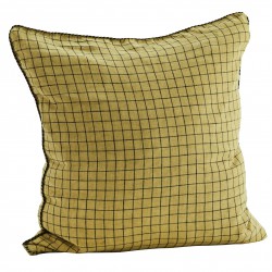 Checked Linen Cushion Cover Madam Stoltz