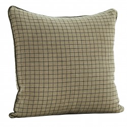 Checked Linen Cushion Cover Madam Stoltz